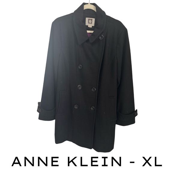 Anne‎ Klein Black Coat XL - Picture 1 of 7
